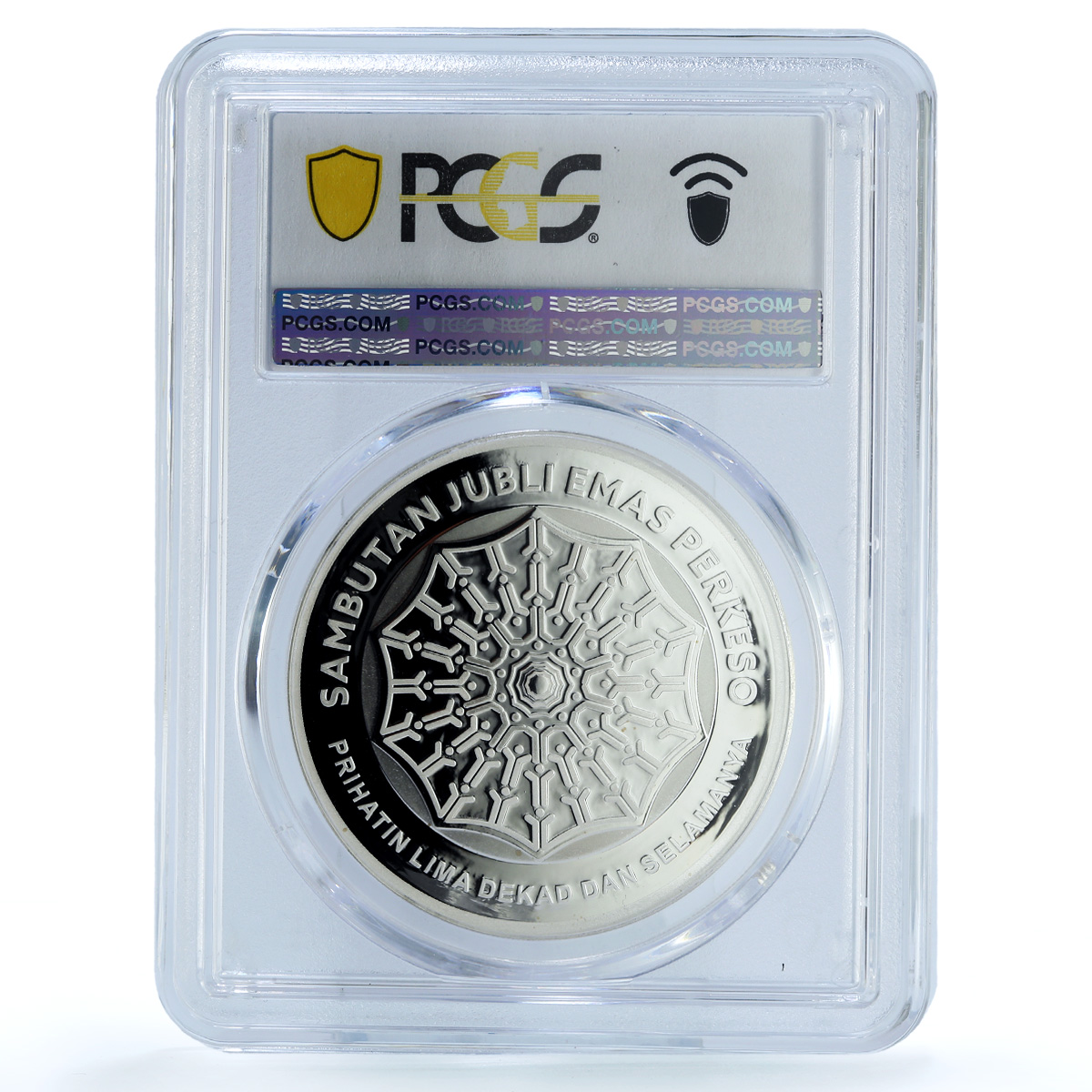 Malaysia 10 ringgit SOCSO Perkeso 50th Anniversary PR 69 PCGS silver coin 2021 Malaysia 10 ringgit SOCSO Perkeso 50th Anniversary PR 69 PCGS silver coin 2021