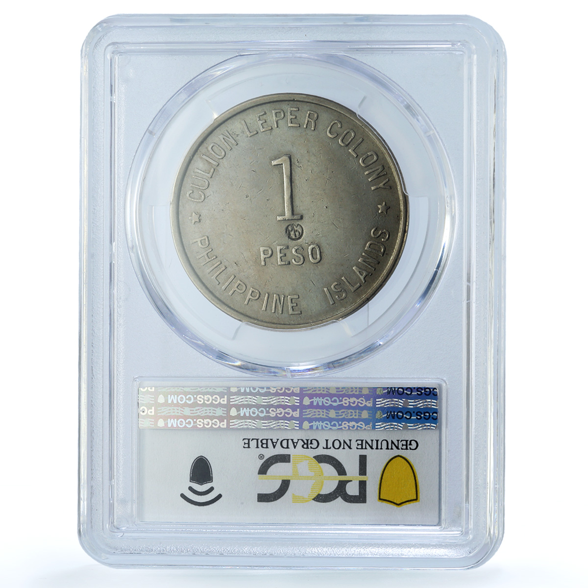 Culion Island Philippines Leper Colony 1 Peso Token KM-16 VF PCGS CuNi coin 1922