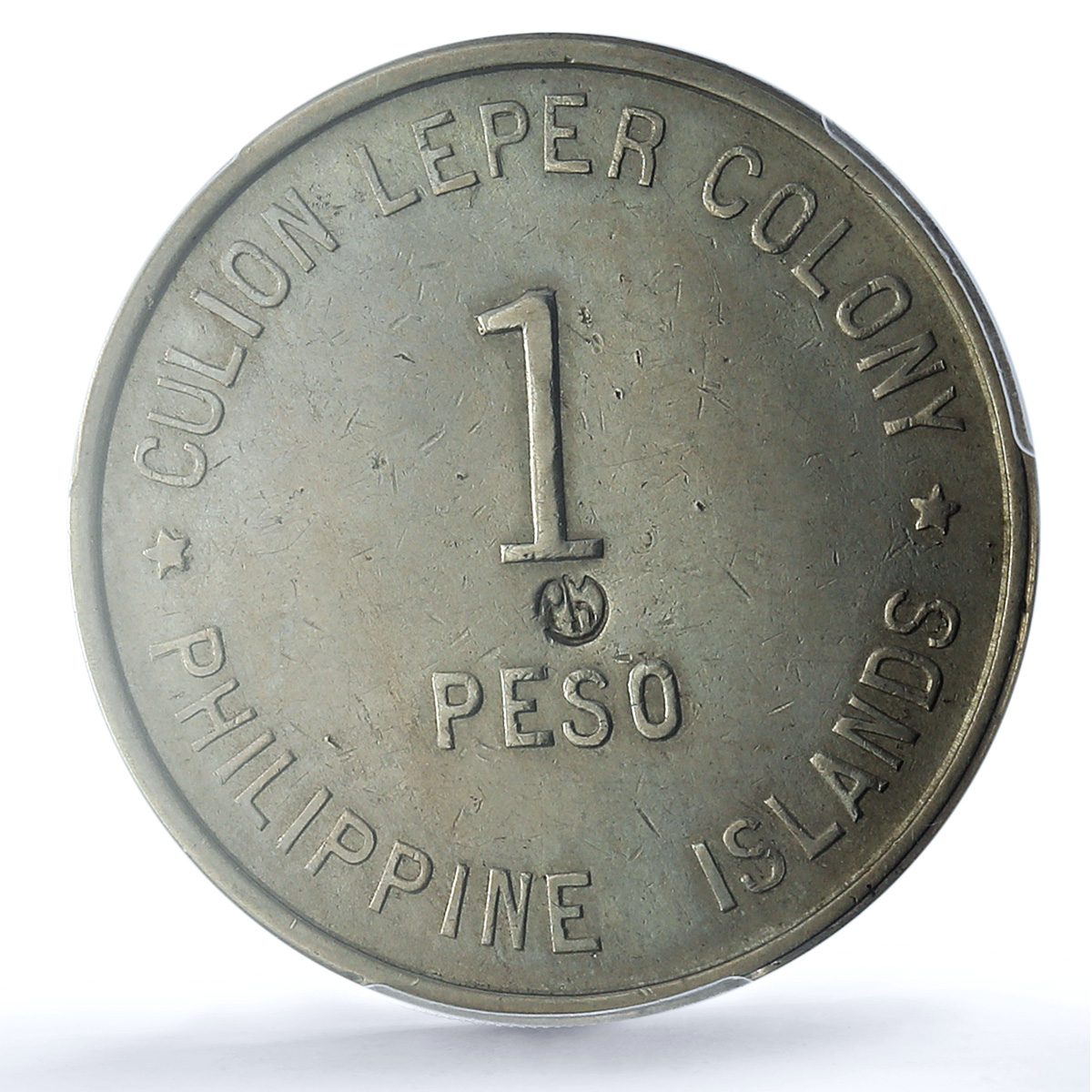 Culion Island Philippines Leper Colony 1 Peso Token KM-16 VF PCGS CuNi coin 1922