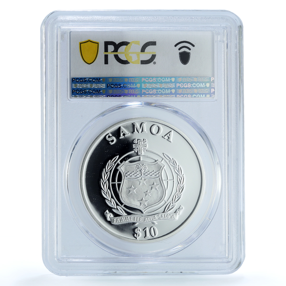 Samoa 10 tala Charles Darwin KM-206 Iguana Lizard PR 70 PCGS silver coin 2009 Samoa 10 tala Charles Darwin KM-206 Iguana Lizard PR 70 PCGS silver coin 2009