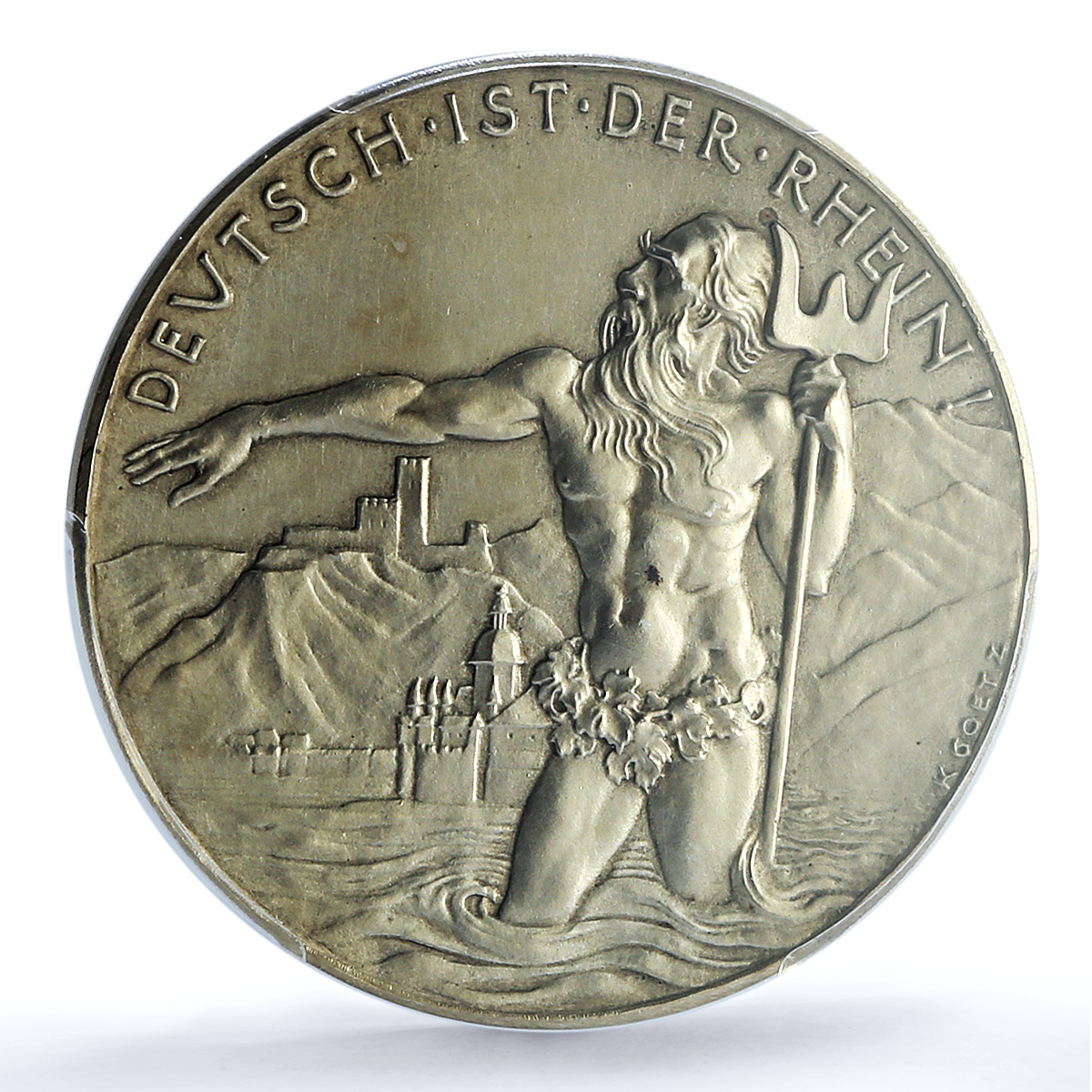 Germany Weimar Rhineland BAYER Kienast-450 Goetz SP 63 PCGS silver medal 1930