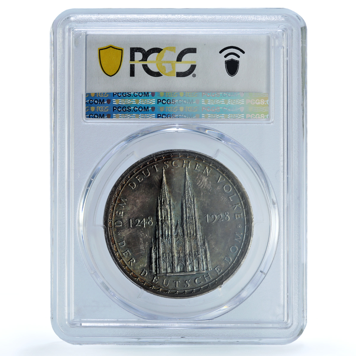 Germany Weimar Cologne Cathedral PREUSS Weiler-377 SP 64 PCGS silver medal 1928