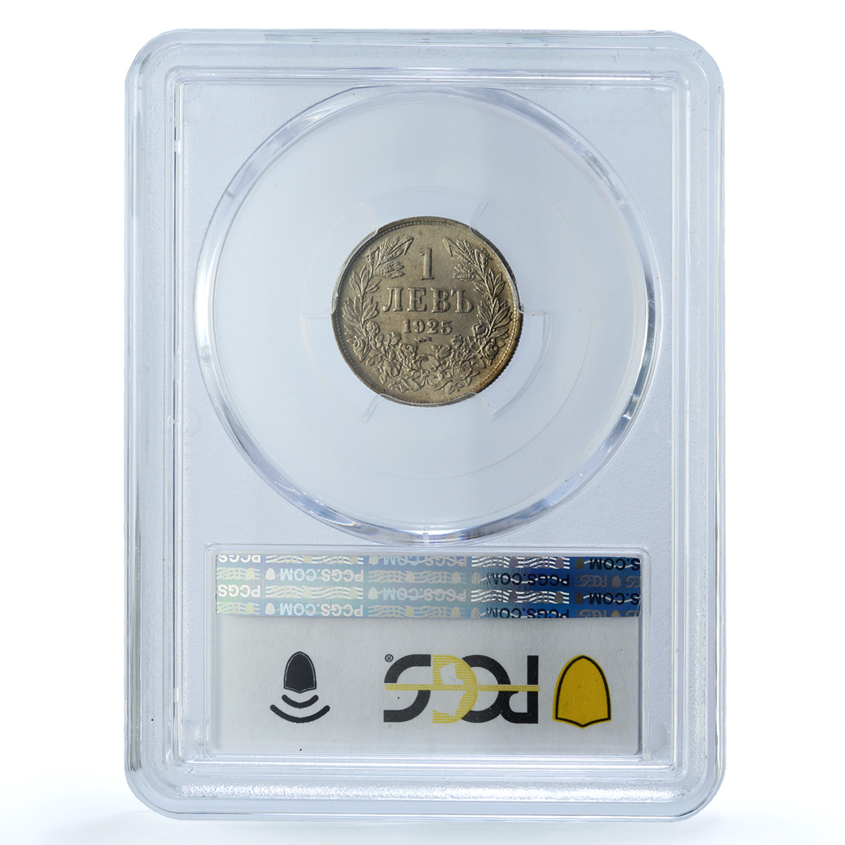 Bulgaria 1 lev Boris III Poissy Mint KM-37 MS 63 PCGS CuNi coin 1925 Bulgaria 1 lev Boris III Poissy Mint KM-37 MS 63 PCGS CuNi coin 1925