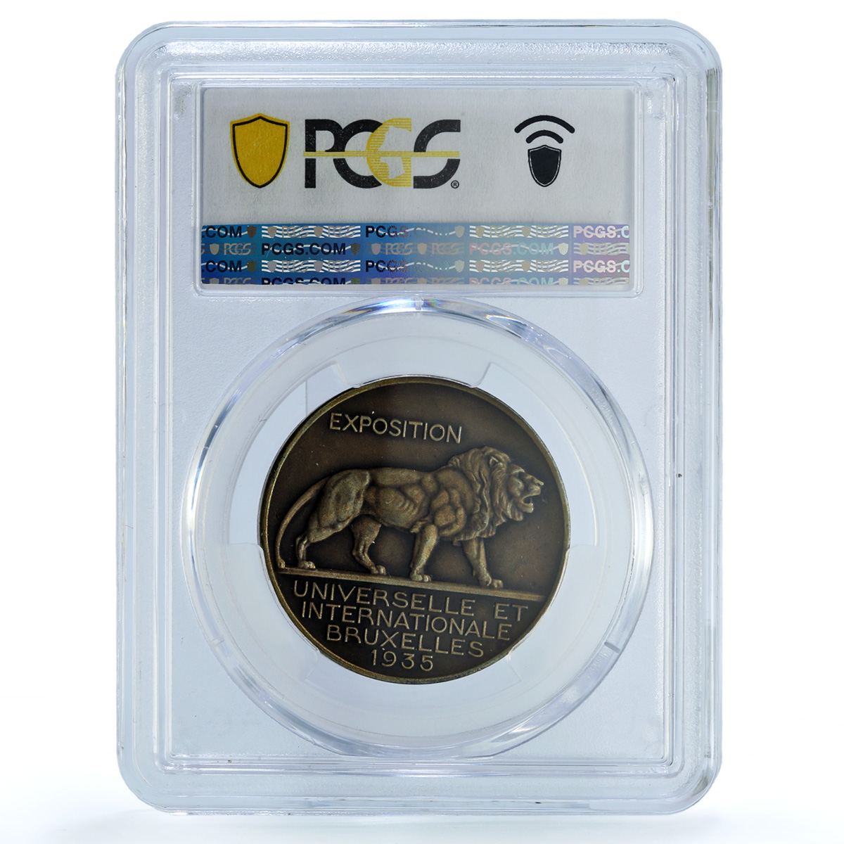 Belgium Brussels Expositon Congo Variety Matte MS 63 PCGS bronze medal 1935 Belgium Brussels Expositon Congo Variety Matte MS 63 PCGS bronze medal 1935