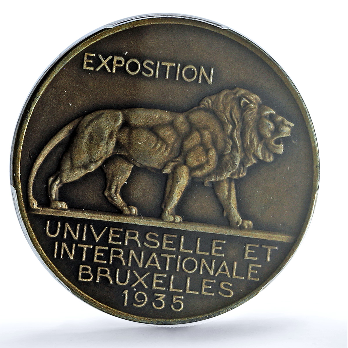Belgium Brussels Expositon Congo Variety Matte MS 63 PCGS bronze medal 1935 Belgium Brussels Expositon Congo Variety Matte MS 63 PCGS bronze medal 1935