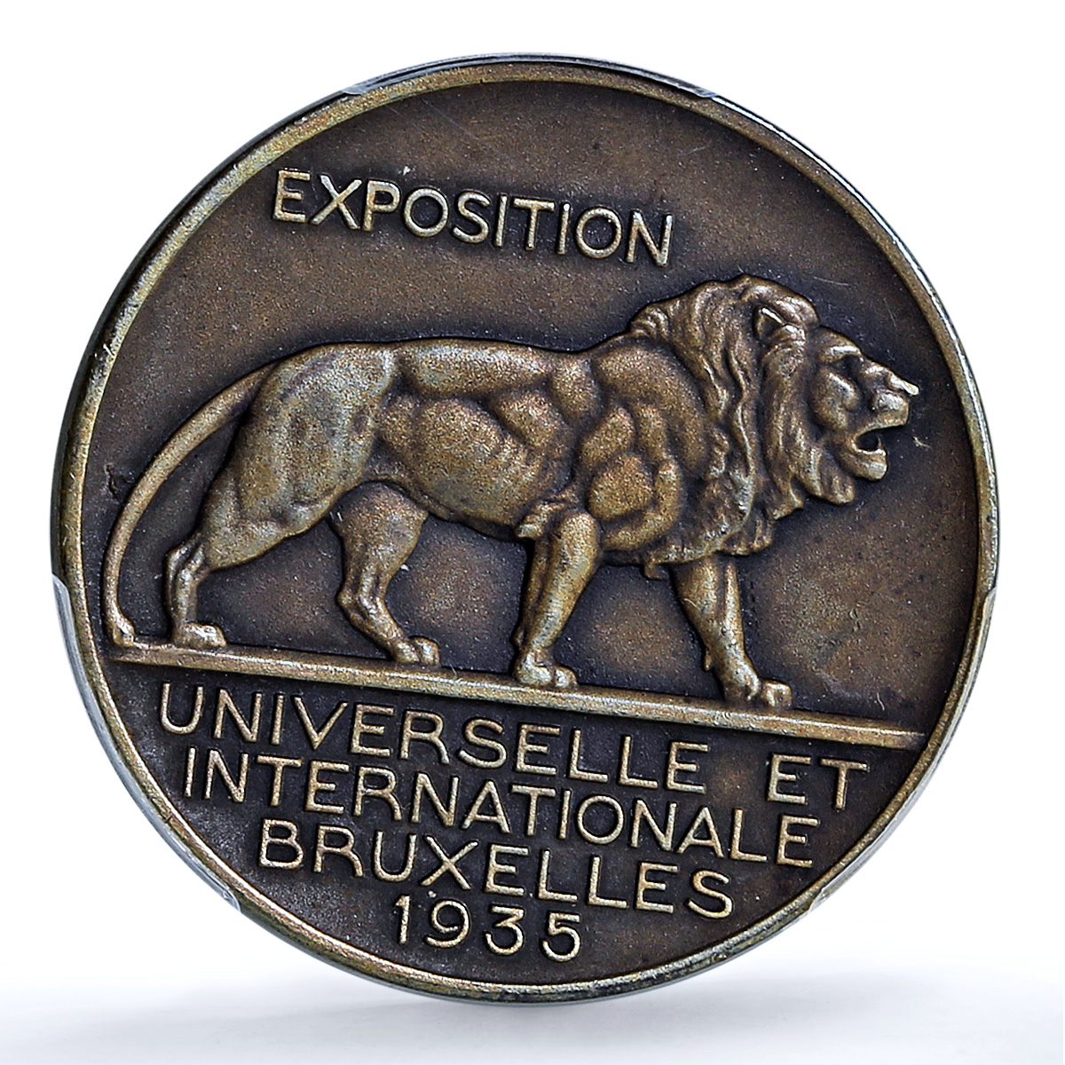 Belgium Brussels Expositon Congo Variety Matte MS 63 PCGS bronze medal 1935 Belgium Brussels Expositon Congo Variety Matte MS 63 PCGS bronze medal 1935