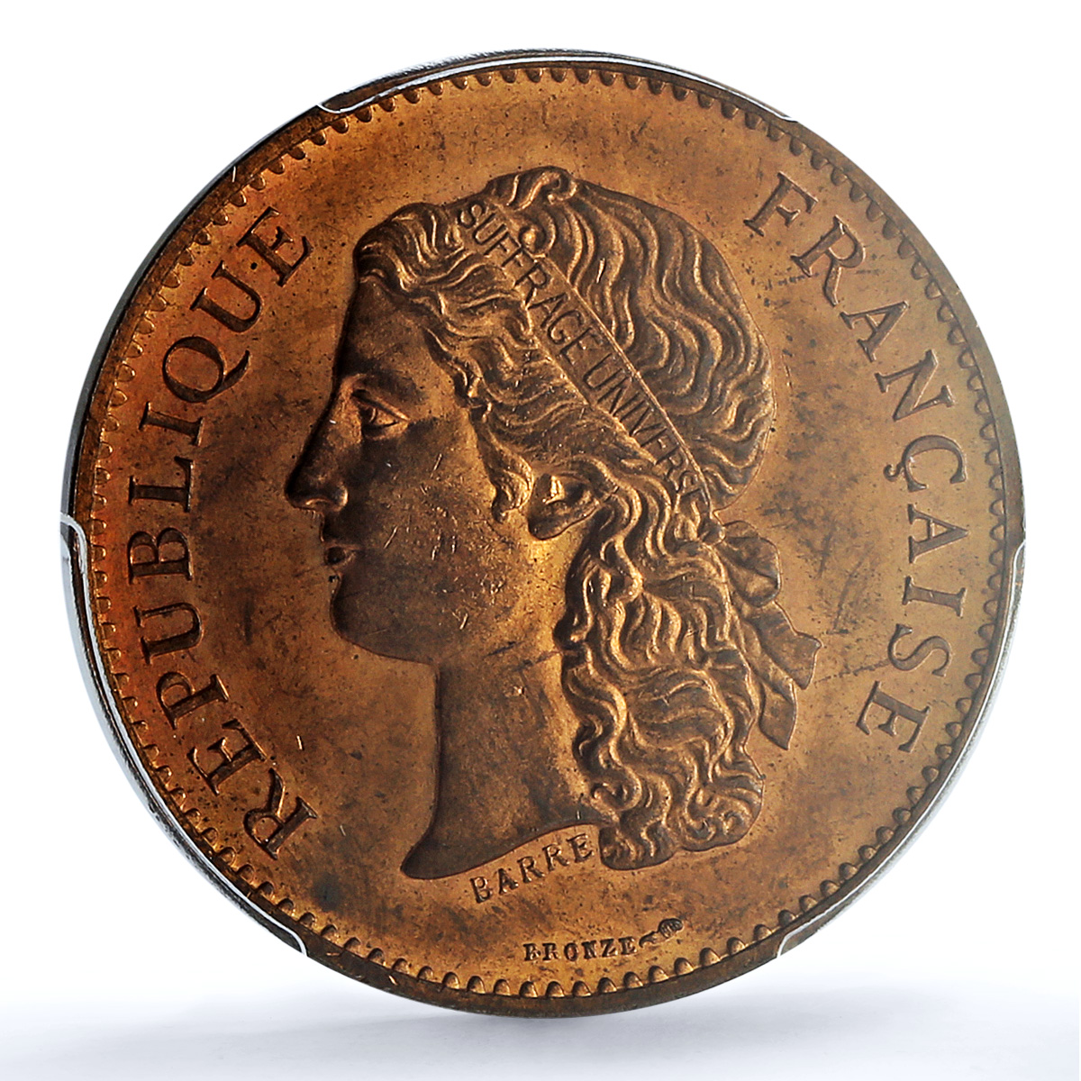 France Exposition 1789 Centennial VG-4113 MS 64 PCGS bronze medal 1889 France Exposition 1789 Centennial VG-4113 MS 64 PCGS bronze medal 1889