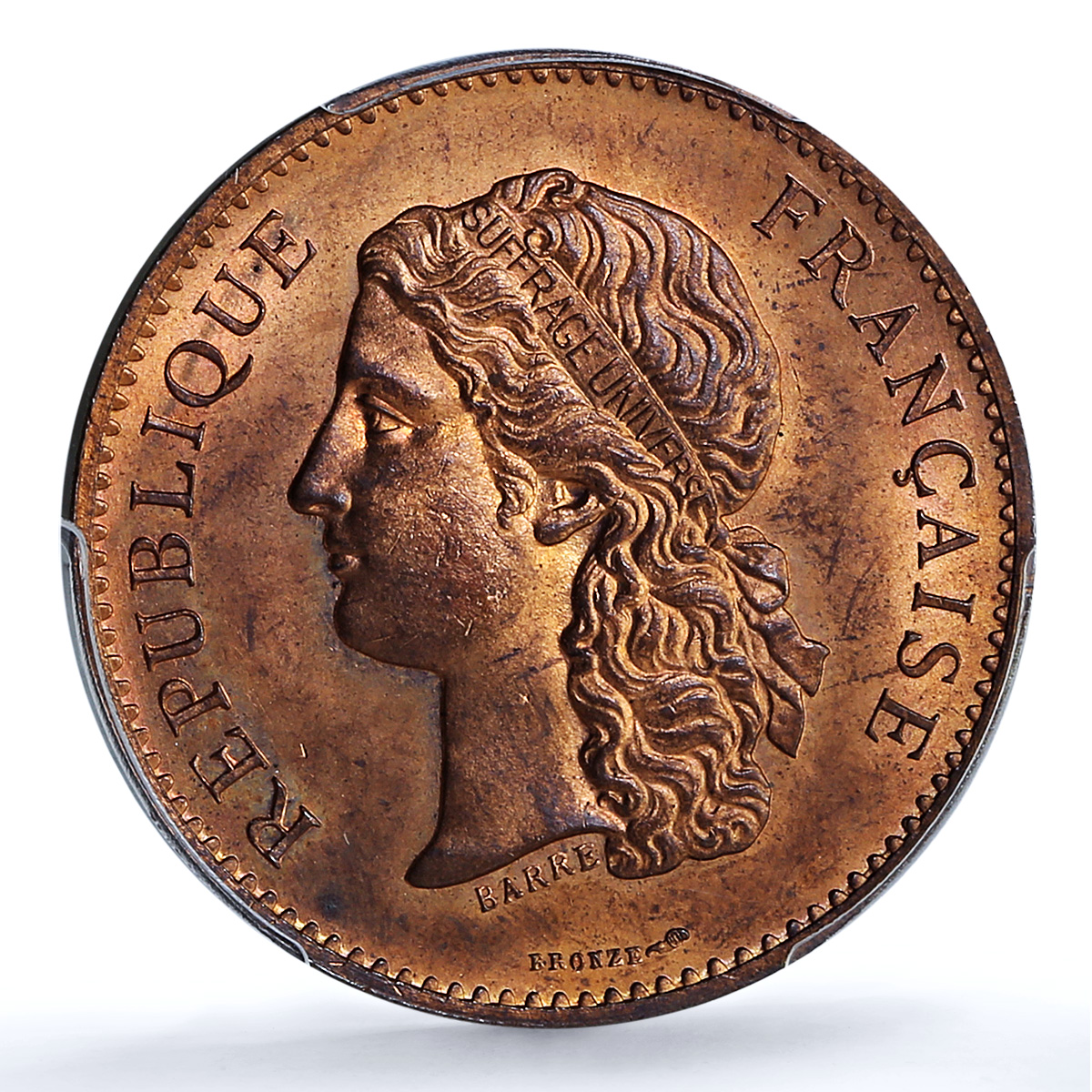 France Exposition 1789 Centennial VG-4113 MS 64 PCGS bronze medal 1889 France Exposition 1789 Centennial VG-4113 MS 64 PCGS bronze medal 1889