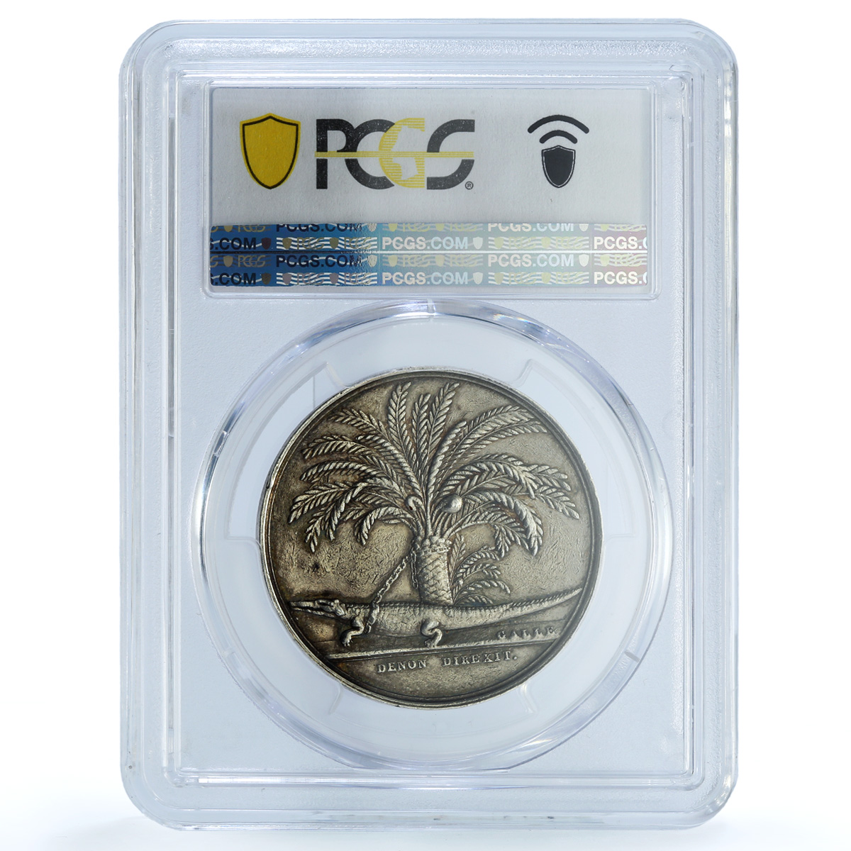 France Upper Egypt Conquest An VII Lec-10 Crocodile XF 45 PCGS silver medal 1799 France Upper Egypt Conquest An VII Lec-10 Crocodile XF 45 PCGS silver medal 1799