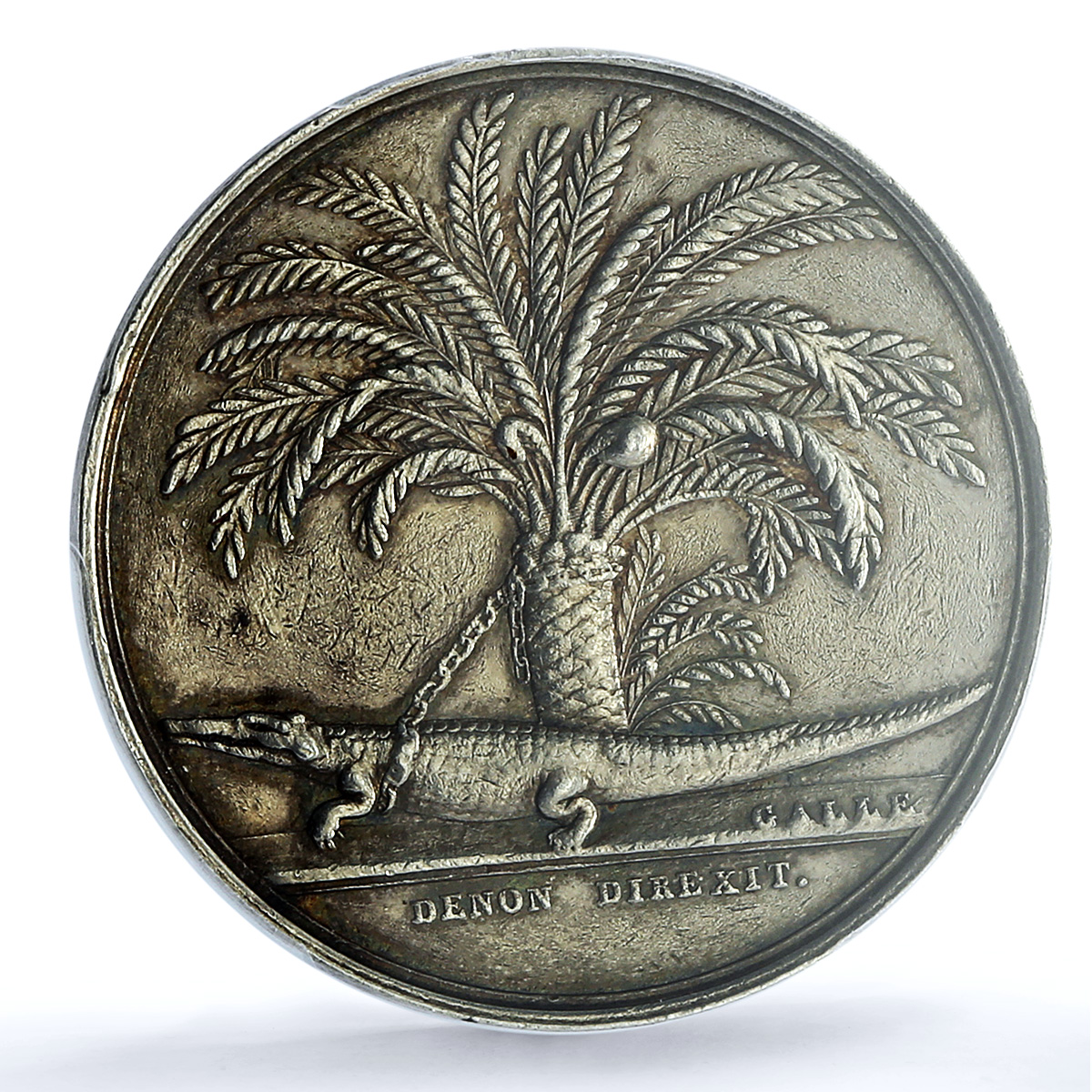 France Upper Egypt Conquest An VII Lec-10 Crocodile XF 45 PCGS silver medal 1799 France Upper Egypt Conquest An VII Lec-10 Crocodile XF 45 PCGS silver medal 1799