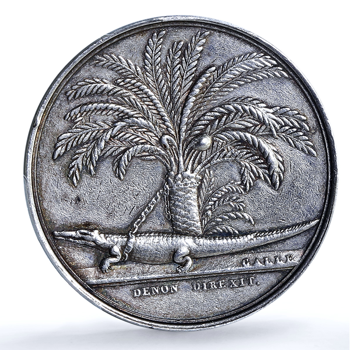France Upper Egypt Conquest An VII Lec-10 Crocodile XF 45 PCGS silver medal 1799 France Upper Egypt Conquest An VII Lec-10 Crocodile XF 45 PCGS silver medal 1799