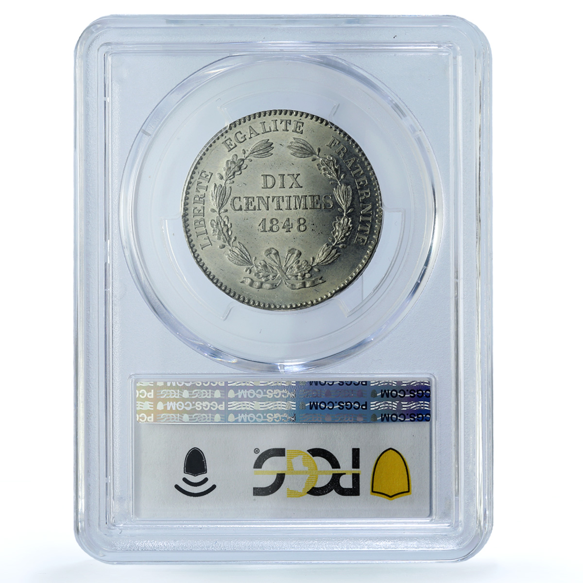 France 10 centimes Second Republic Pattern Rogat Maz-1358a SP 65 PCGS coin 1848