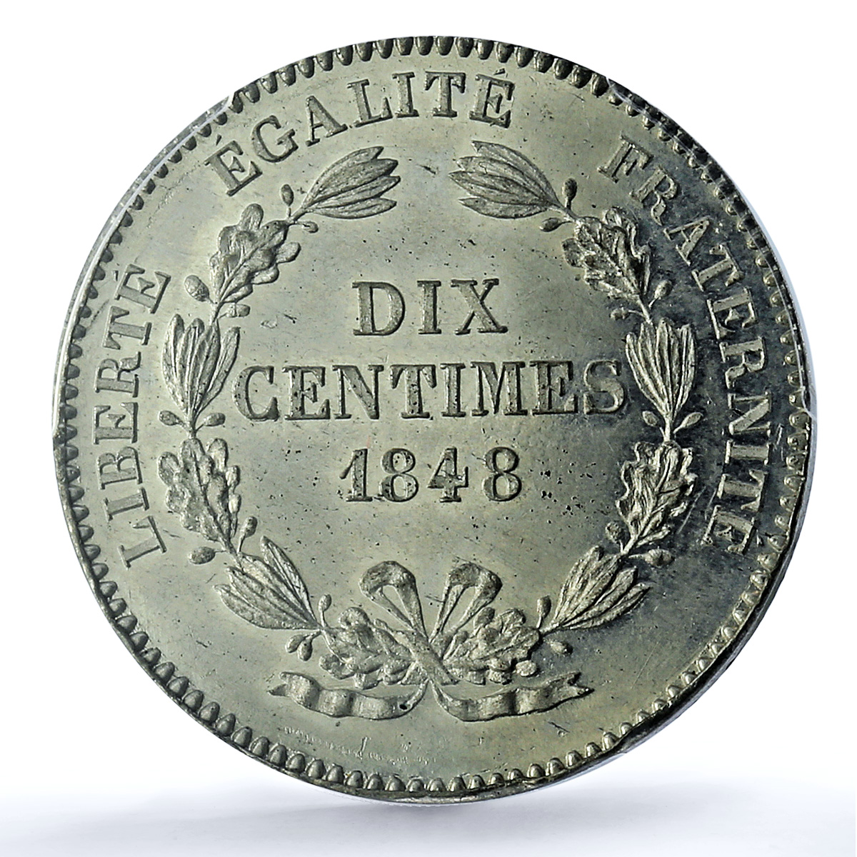 France 10 centimes Second Republic Pattern Rogat Maz-1358a SP 65 PCGS coin 1848