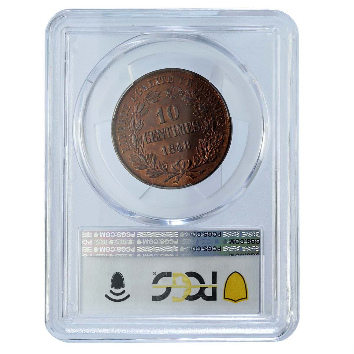 France 10 centimes Second Republic Pattern Boivin Maz-1310 SP 64 PCGS coin 1848 France 10 centimes Second Republic Pattern Boivin Maz-1310 SP 64 PCGS coin 1848