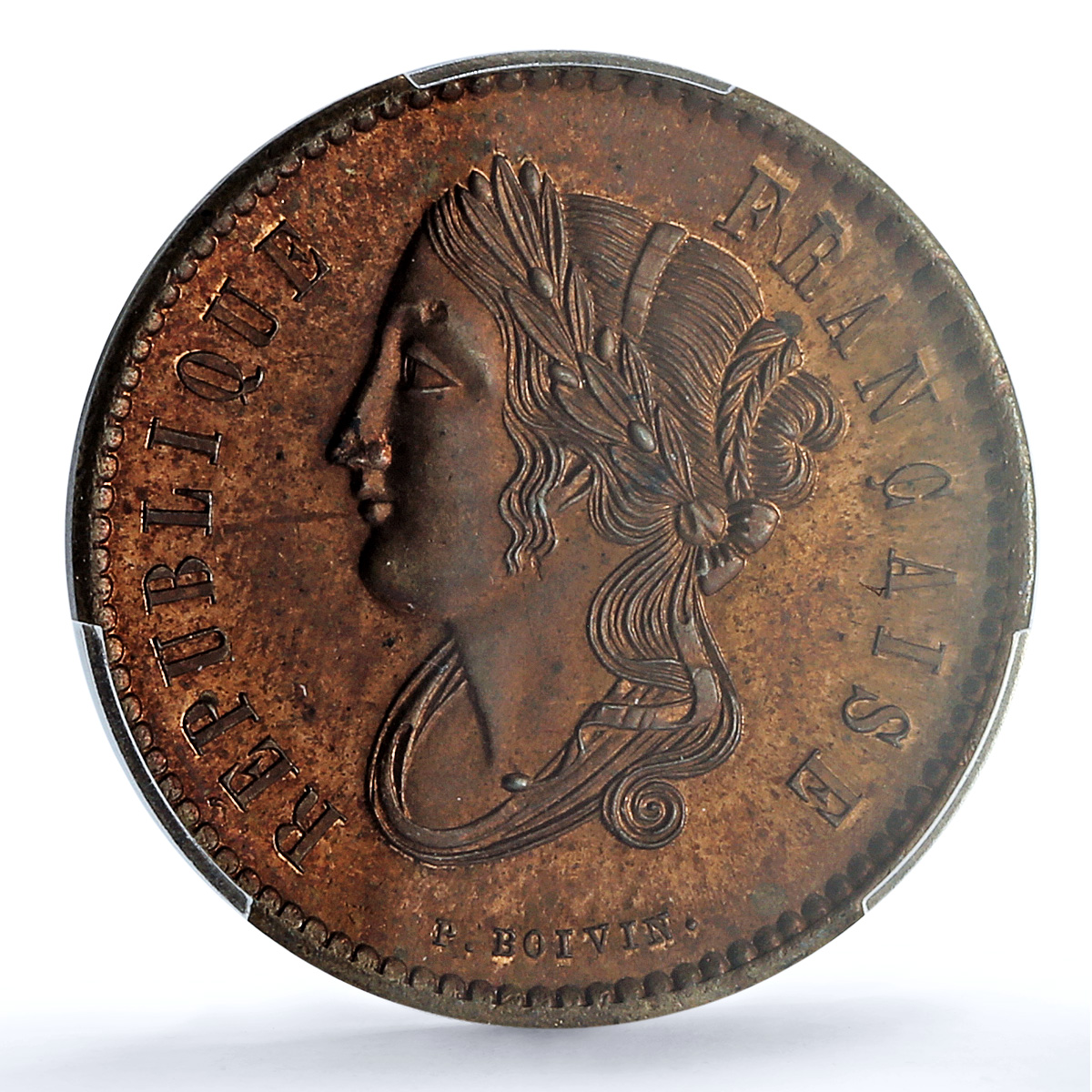 France 10 centimes Second Republic Pattern Boivin Maz-1310 SP 64 PCGS coin 1848 France 10 centimes Second Republic Pattern Boivin Maz-1310 SP 64 PCGS coin 1848