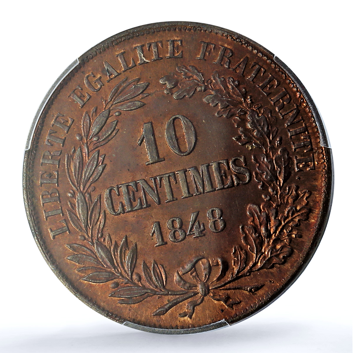 France 10 centimes Second Republic Pattern Boivin Maz-1310 SP 64 PCGS coin 1848 France 10 centimes Second Republic Pattern Boivin Maz-1310 SP 64 PCGS coin 1848