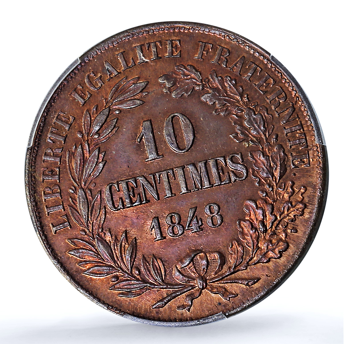 France 10 centimes Second Republic Pattern Boivin Maz-1310 SP 64 PCGS coin 1848 France 10 centimes Second Republic Pattern Boivin Maz-1310 SP 64 PCGS coin 1848