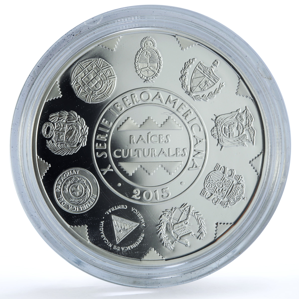 Spain Ibero-American Series X Cultural Roots proof silver medal 2015
