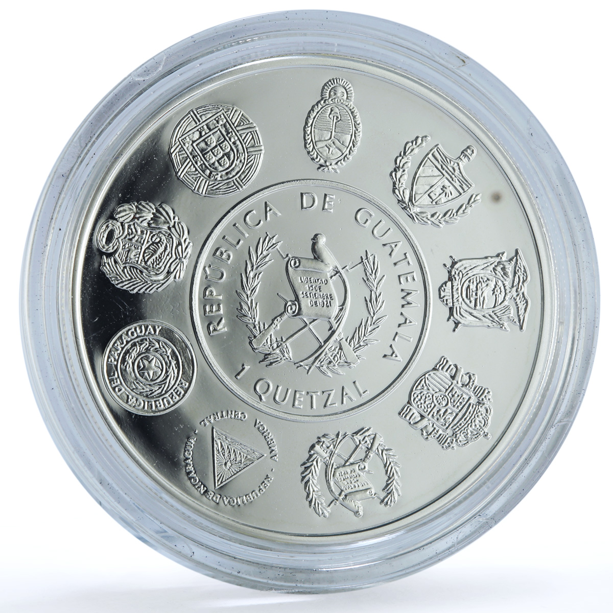 Guatemala 1 quetzal Maya Kiche Ibero-American Cultural Roots silver coin 2015 Guatemala 1 quetzal Maya Kiche Ibero-American Cultural Roots silver coin 2015