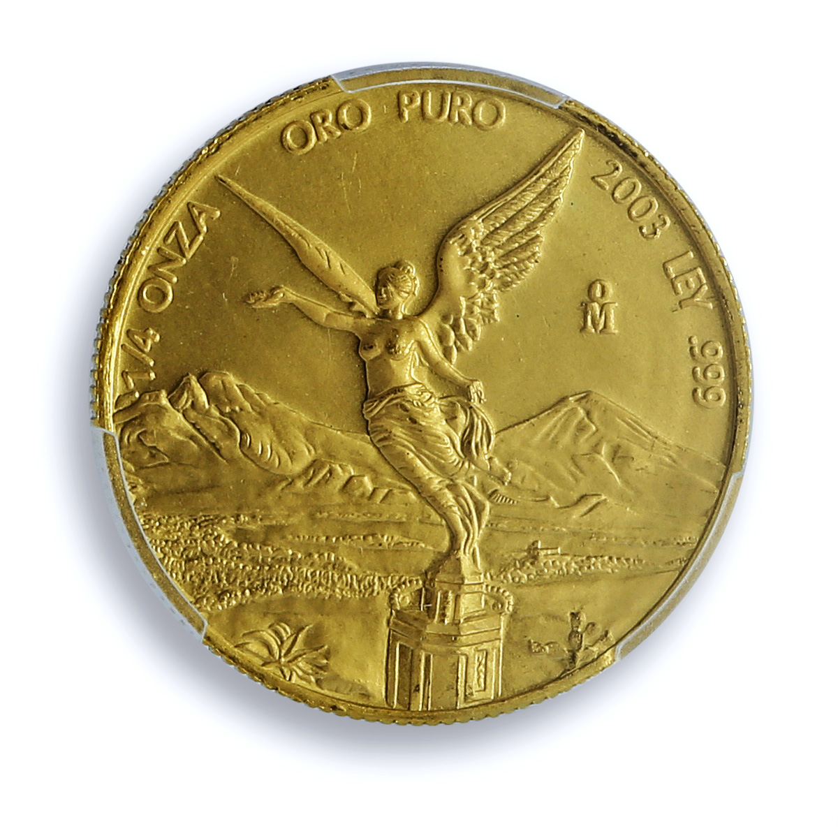 Mexico 1/4 onza Libertad Angel of Independence KM-673 MS 68 PCGS gold coin 2003 Mexico 1/4 onza Libertad Angel of Independence KM-673 MS 68 PCGS gold coin 2003