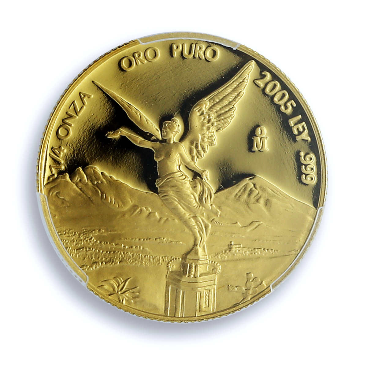 Mexico 1/4 onza Libertad Angel of Independence KM-673 PR 69 PCGS gold coin 2005 Mexico 1/4 onza Libertad Angel of Independence KM-673 PR 69 PCGS gold coin 2005