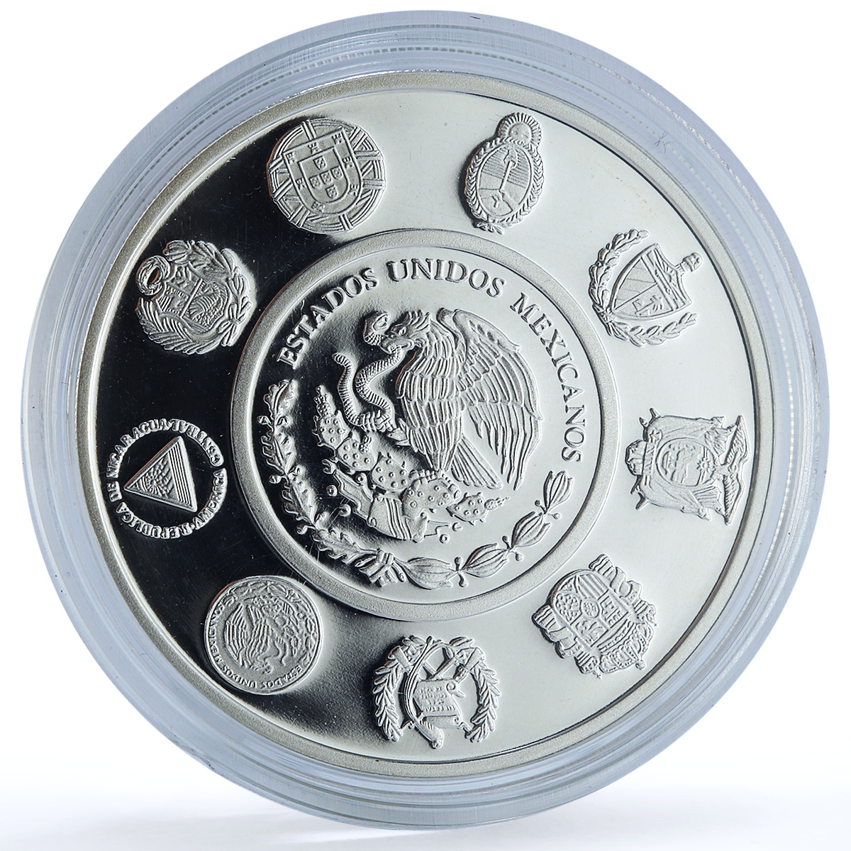 Mexico 5 pesos Juego Pelota KM-805 Ibero-American Olympics silver coin 2008 Mexico 5 pesos Juego Pelota KM-805 Ibero-American Olympics silver coin 2008