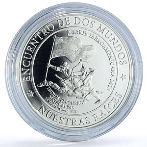 Nicaragua 10 cordobas Matagalpas Ibero-American Cultural Roots silver coin 2015
