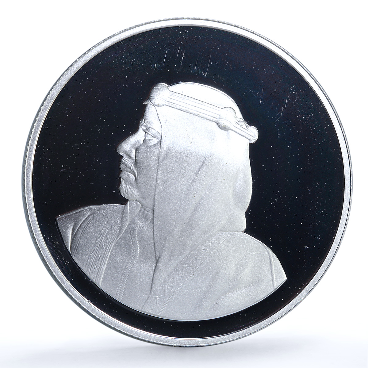 Bahrain 5 dinars WWF Wildlife Fund KM-13 Fauna Oryx Gemsbok silver coin 1986 Bahrain 5 dinars WWF Wildlife Fund KM-13 Fauna Oryx Gemsbok silver coin 1986