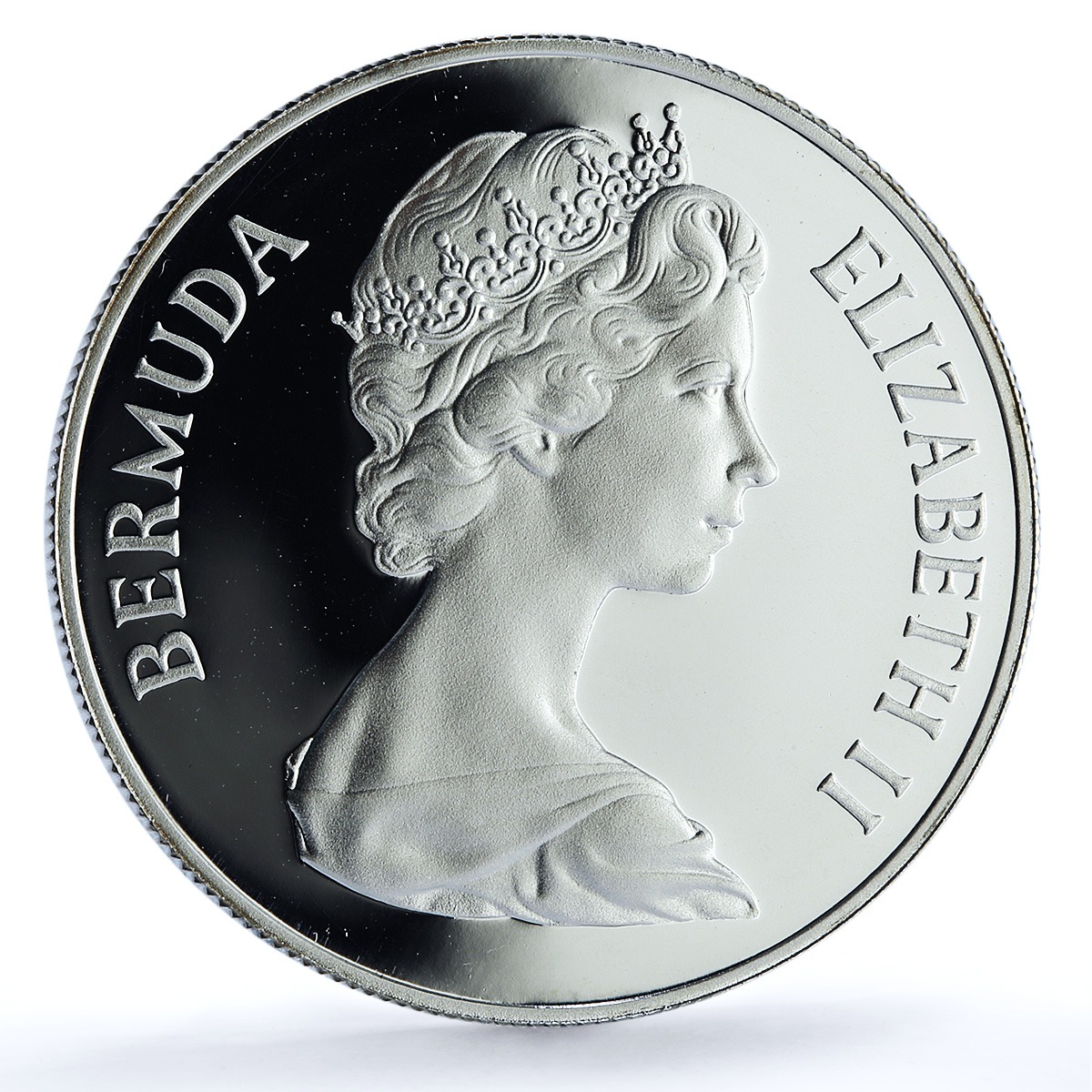 Bermuda 1 dollar Wedding KM-28a Charles Diana Flowers proof silver coin 1981 Bermuda 1 dollar Wedding KM-28a Charles Diana Flowers proof silver coin 1981