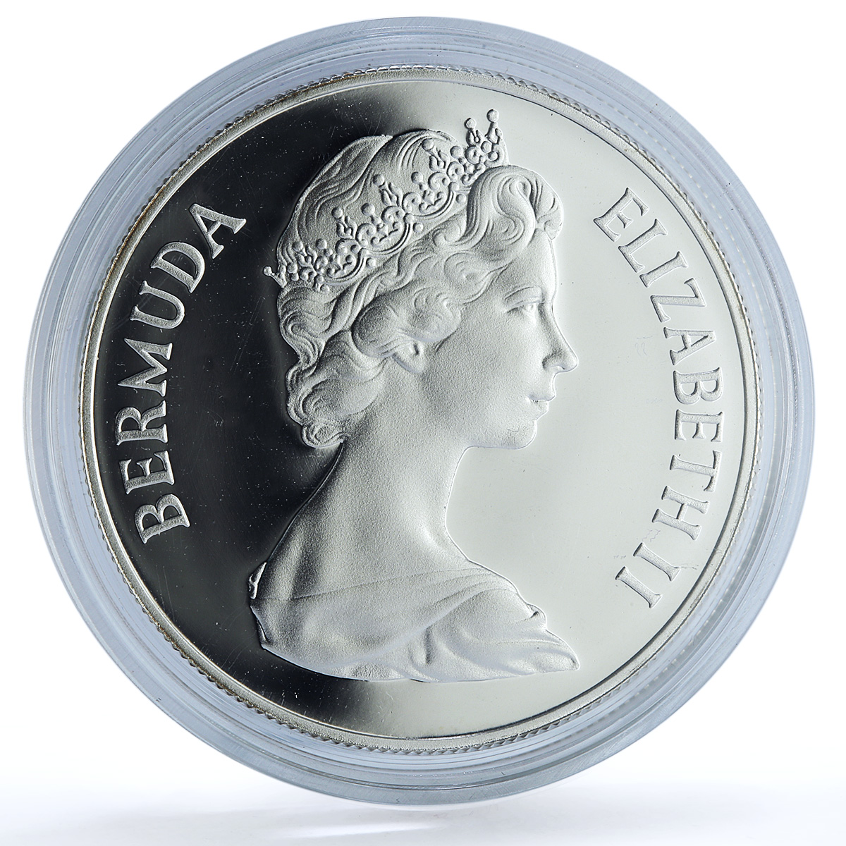 Bermuda 1 dollar Wedding KM-28a Charles Diana Flowers proof silver coin 1981 Bermuda 1 dollar Wedding KM-28a Charles Diana Flowers proof silver coin 1981
