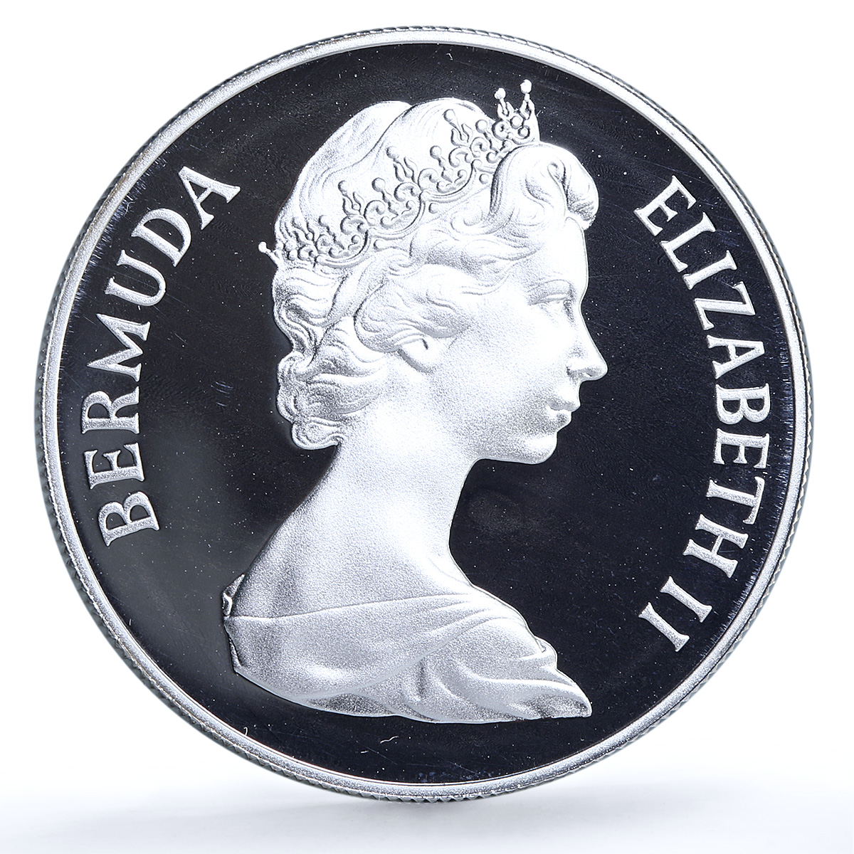 Bermuda 1 dollar Wedding KM-28a Charles Diana Flowers proof silver coin 1981 Bermuda 1 dollar Wedding KM-28a Charles Diana Flowers proof silver coin 1981