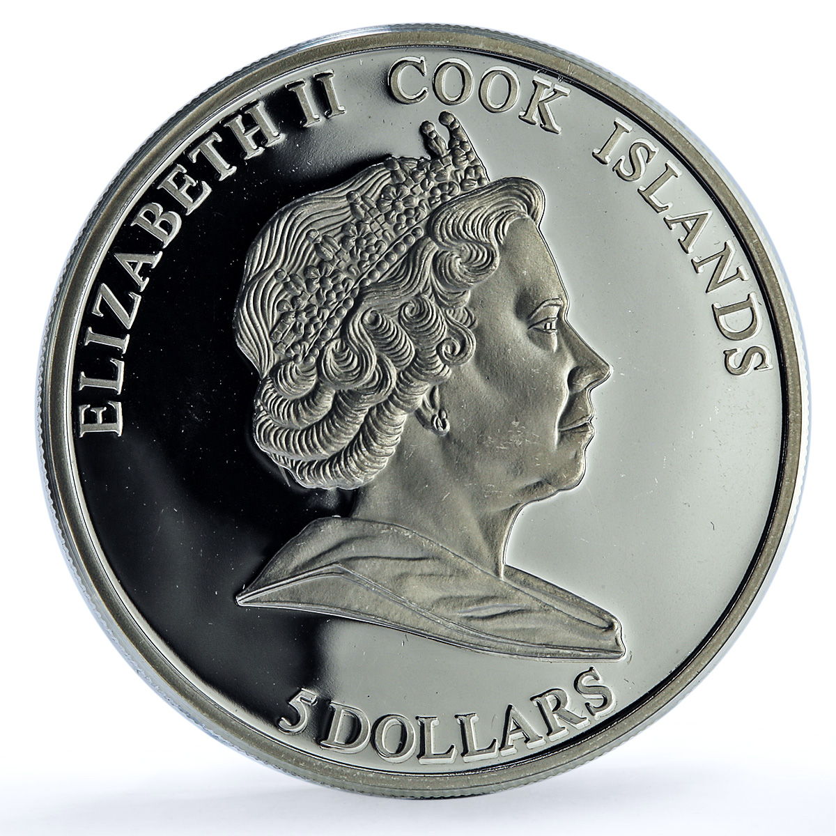 Cook Islands 5 dollars Brenham Pallasite Meteorite KM-763 Space silver coin 2007 Cook Islands 5 dollars Brenham Pallasite Meteorite KM-763 Space silver coin 2007