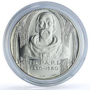 Czechoslovakia 100 korun Peter Parler KM-100 Architecture proof silver coin 1980