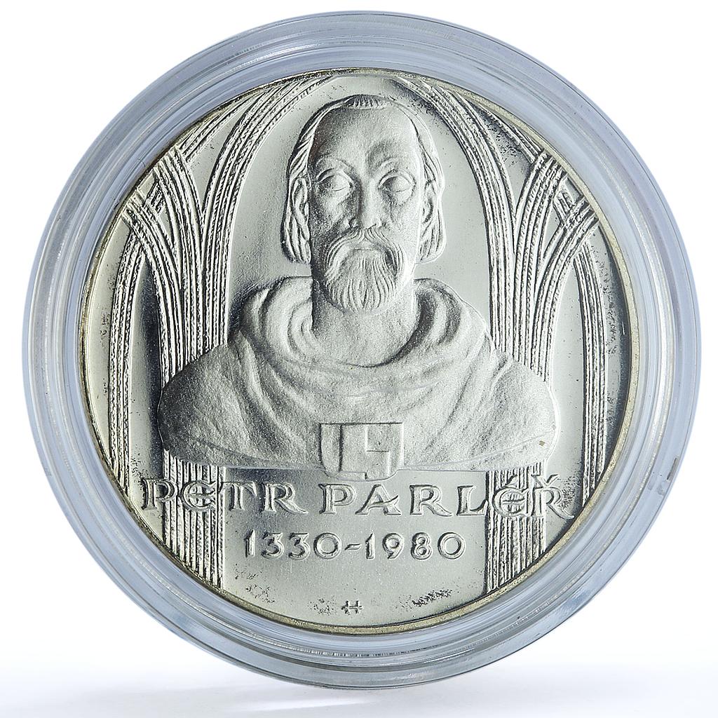 Czechoslovakia 100 korun Peter Parler KM-100 Architecture proof silver coin 1980 Czechoslovakia 100 korun Peter Parler KM-100 Architecture proof silver coin 1980