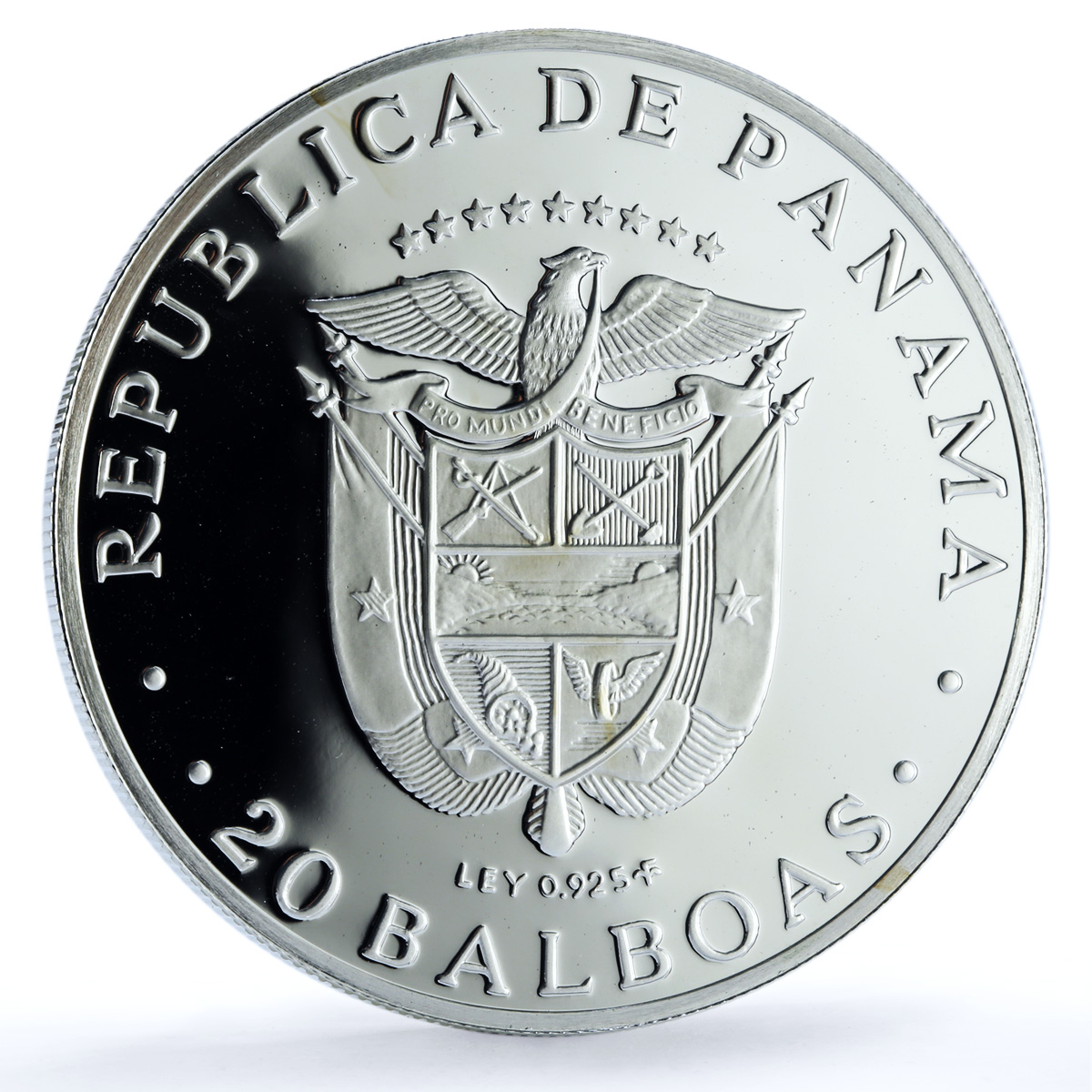 Panama 20 balboas Simon Bolivar KM-31 Anniversary proof silver coin 1976 Panama 20 balboas Simon Bolivar KM-31 Anniversary proof silver coin 1976