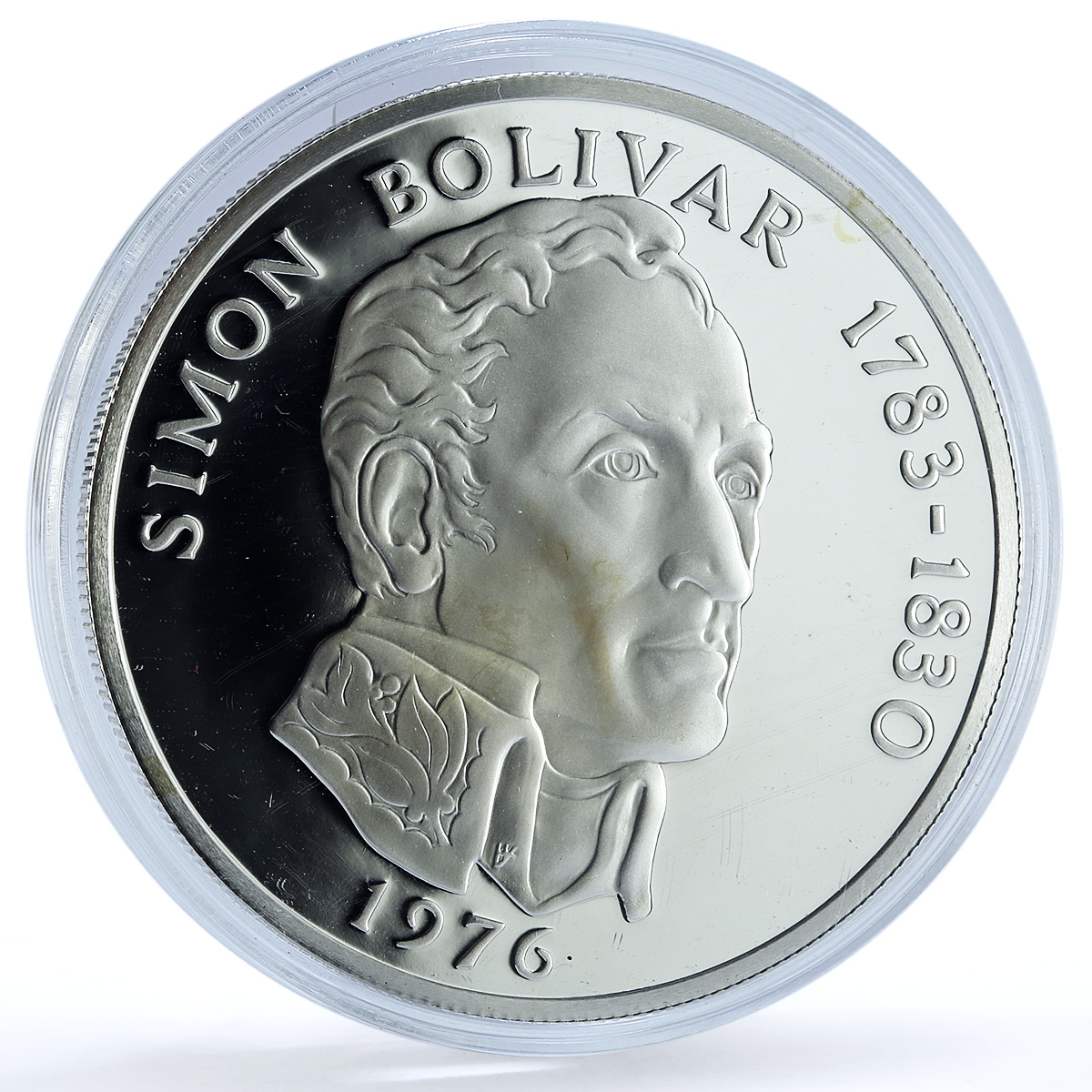 Panama 20 balboas Simon Bolivar KM-31 Anniversary proof silver coin 1976 Panama 20 balboas Simon Bolivar KM-31 Anniversary proof silver coin 1976