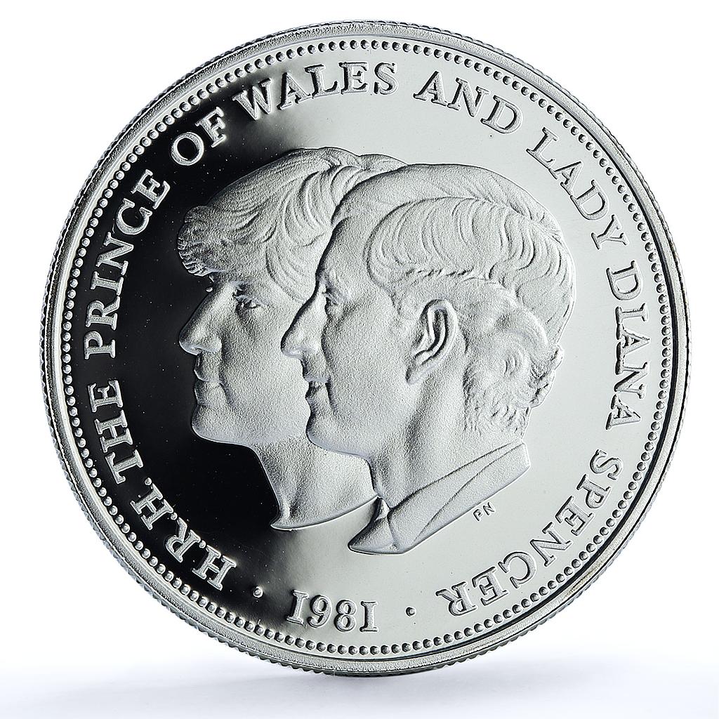 Great Britain 25 pence Wedding KM-925a Charles Diana proof silver coin 1981 Great Britain 25 pence Wedding KM-925a Charles Diana proof silver coin 1981