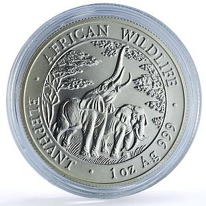 Zambia 5000 kwacha Elephant Matte KM-165 Wildlife Bullion silver coin 2003