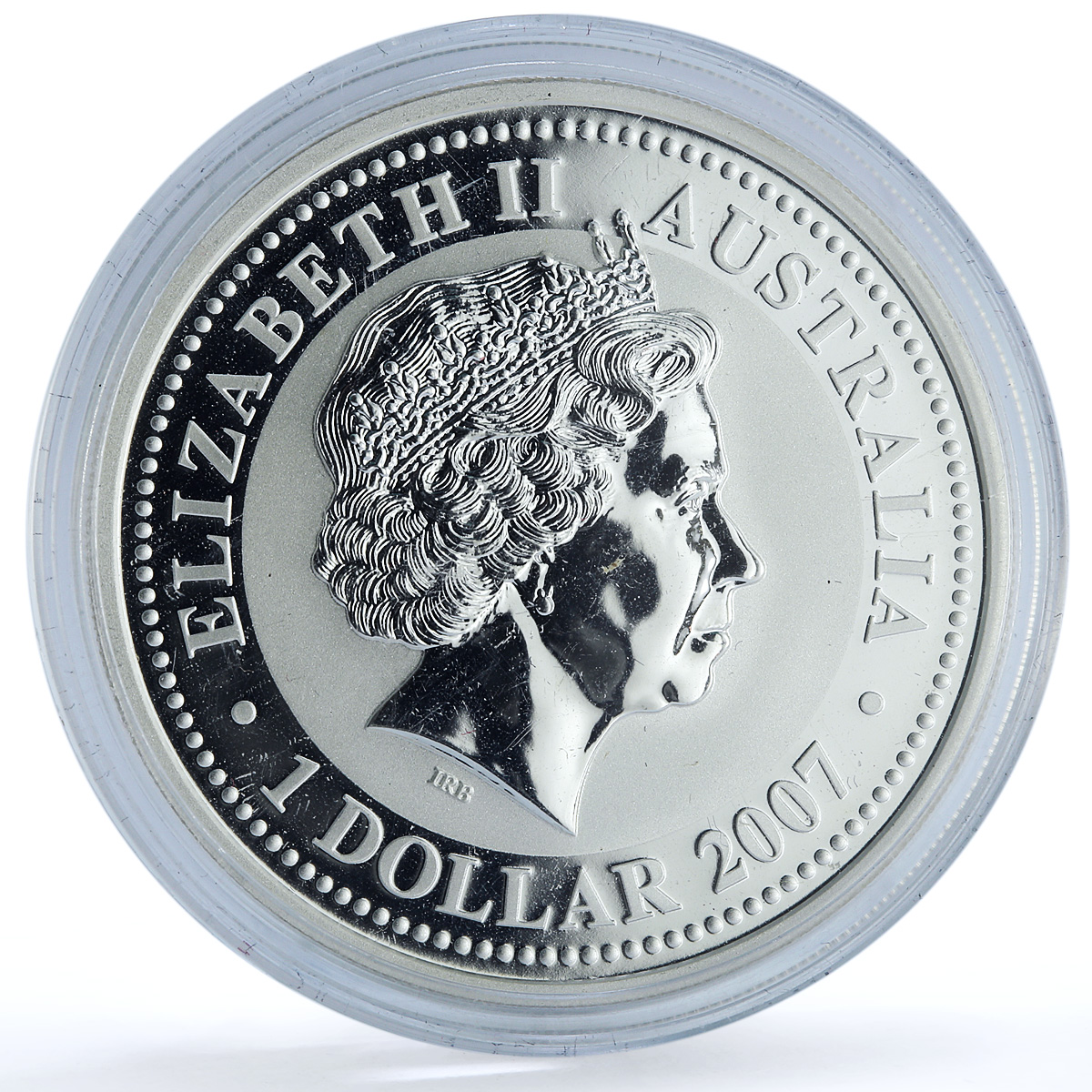 Australia 1 dollar Year Rat 2008 Gilt KM-1755b Lunar Mouse silver coin 2007 Australia 1 dollar Year Rat 2008 Gilt KM-1755b Lunar Mouse silver coin 2007