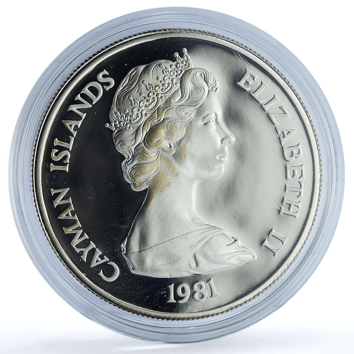 Cayman Islands 10 dollars Wedding KM-68a Charles Diana proof silver coin 1981 Cayman Islands 10 dollars Wedding KM-68a Charles Diana proof silver coin 1981
