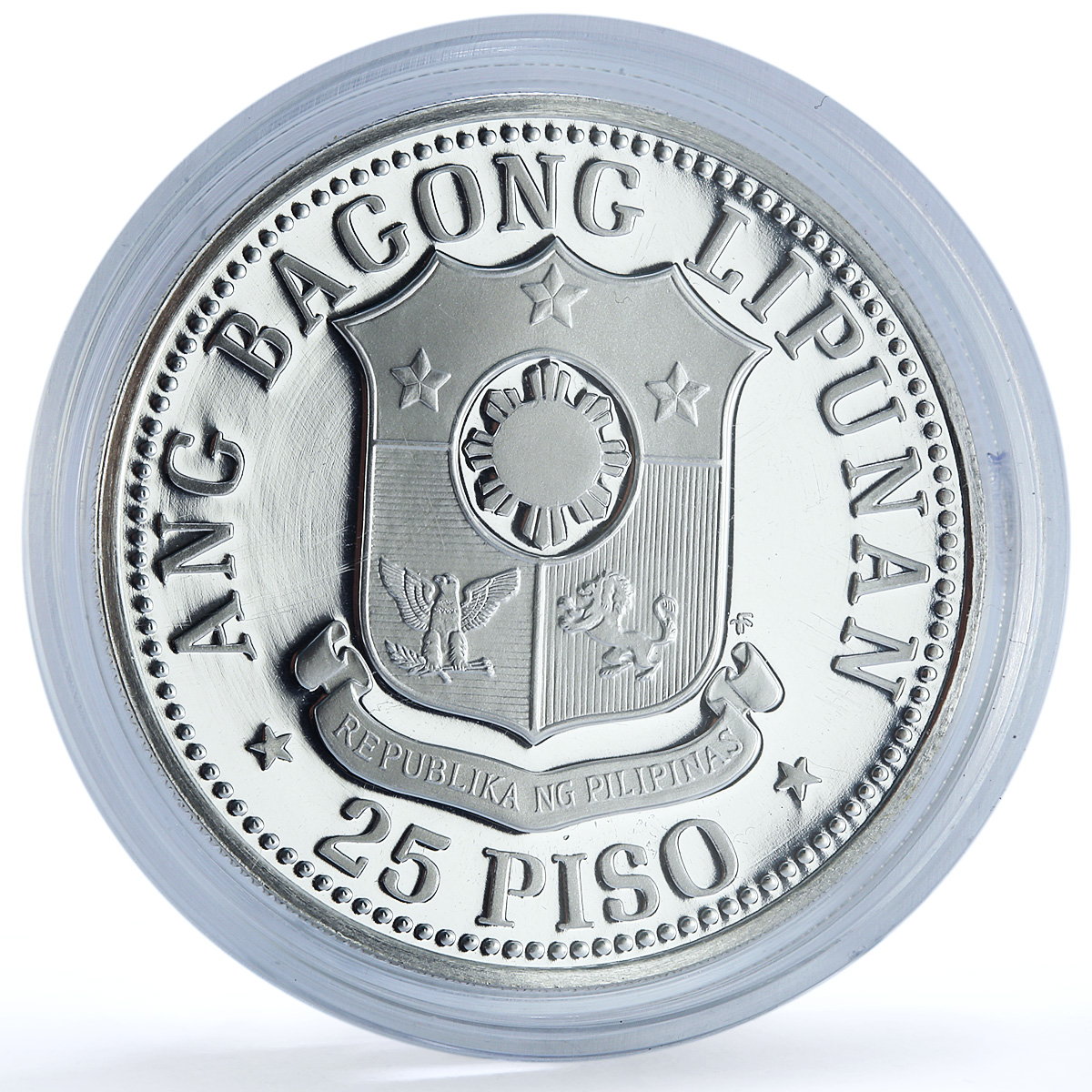 Philippines 25 piso Republic KM-211 Emilio Aguinaldo proof silver coin 1975 Philippines 25 piso Republic KM-211 Emilio Aguinaldo proof silver coin 1975