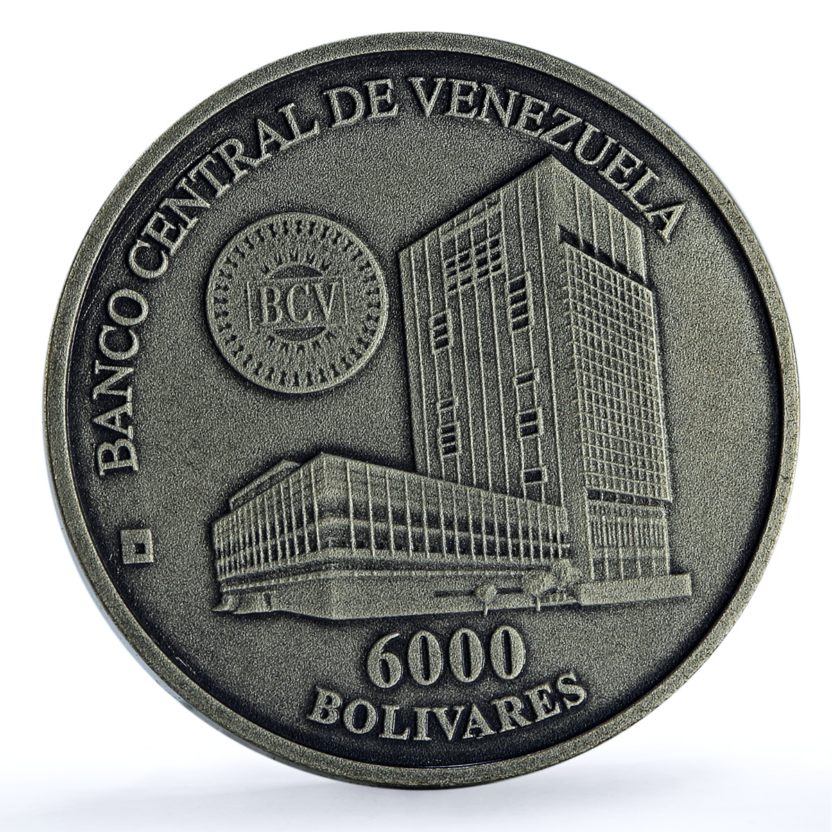 Venezuela 6000 bolivares Casa Moneda Maracay Y#86 Building silver coin 1999 Venezuela 6000 bolivares Casa Moneda Maracay Y#86 Building silver coin 1999