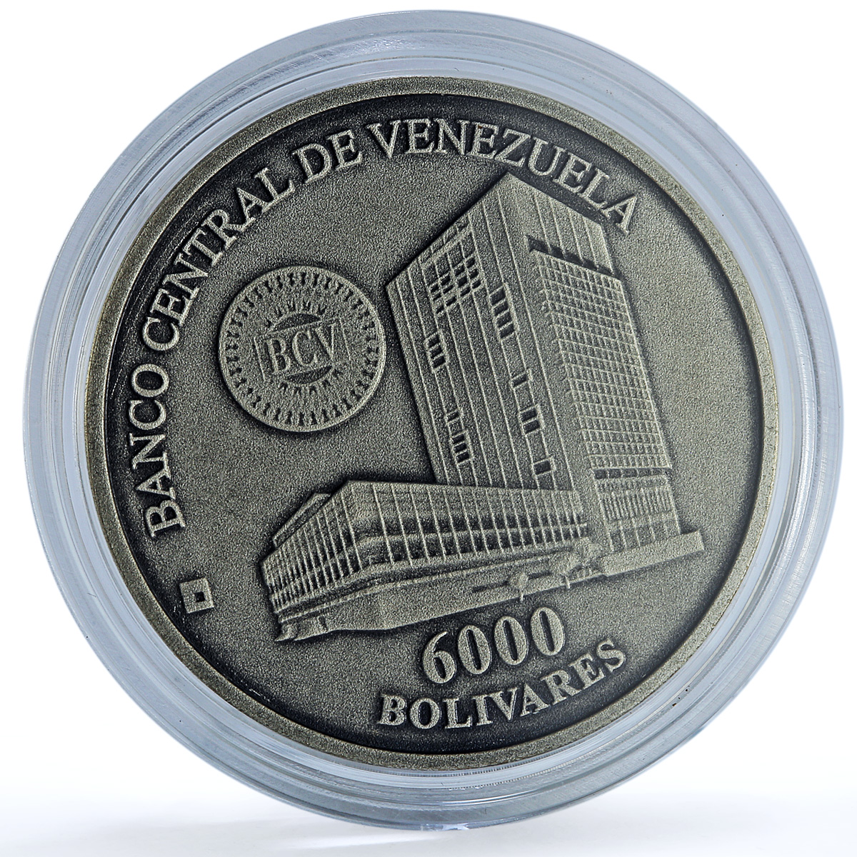 Venezuela 6000 bolivares Casa Moneda Maracay Y#86 Building silver coin 1999 Venezuela 6000 bolivares Casa Moneda Maracay Y#86 Building silver coin 1999