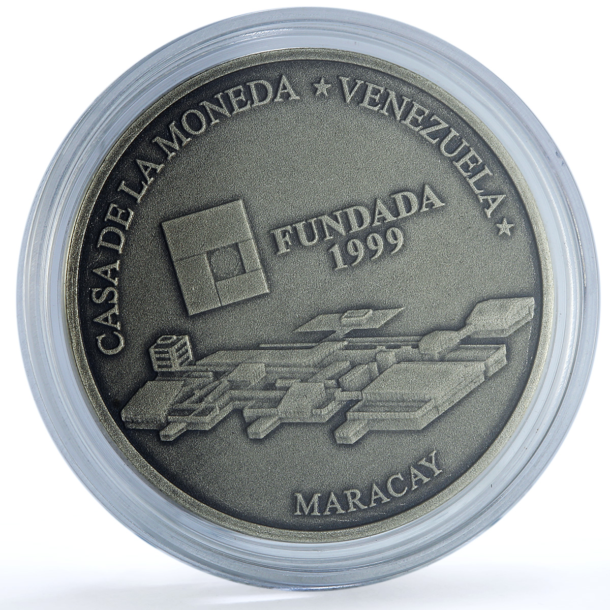 Venezuela 6000 bolivares Casa Moneda Maracay Y#86 Building silver coin 1999 Venezuela 6000 bolivares Casa Moneda Maracay Y#86 Building silver coin 1999