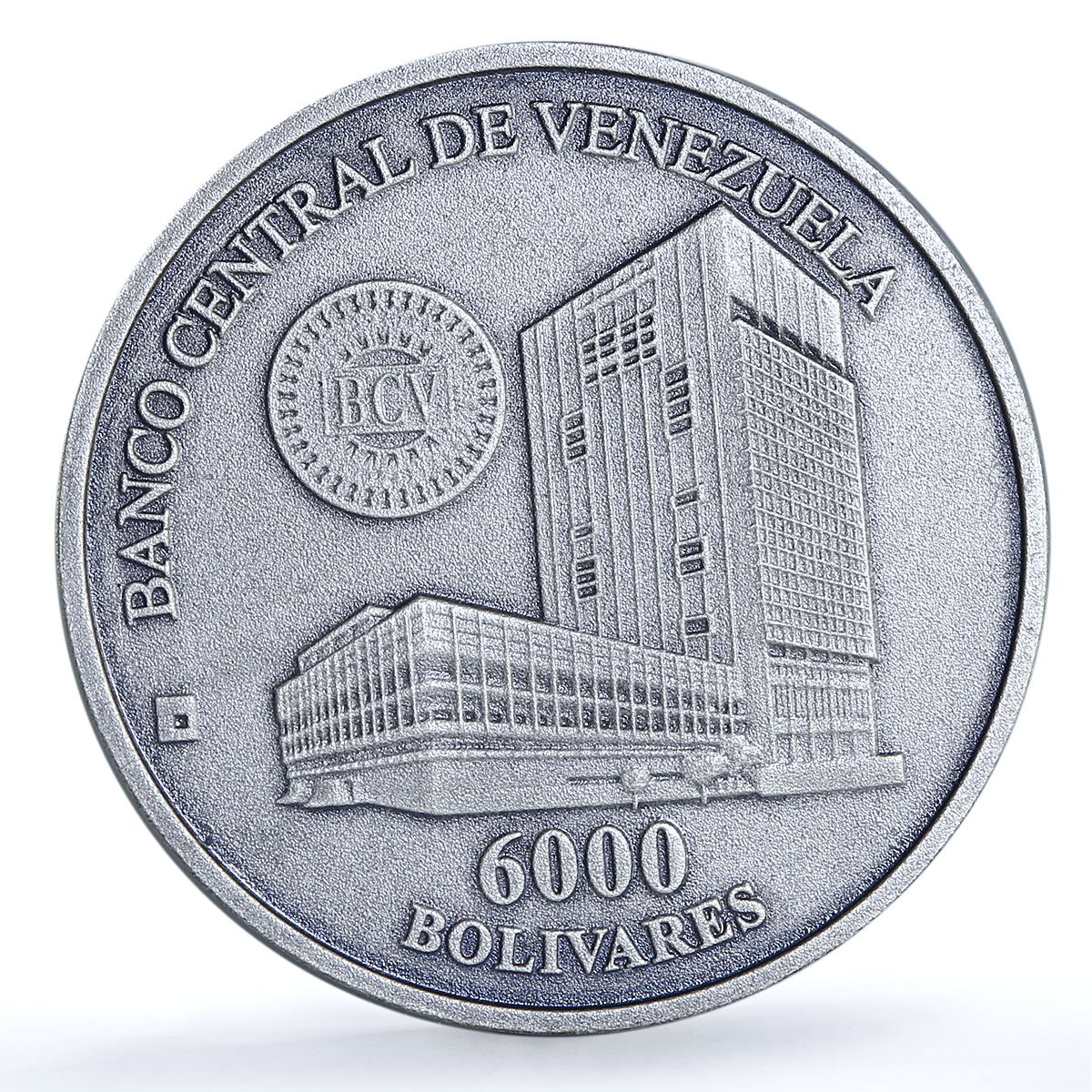 Venezuela 6000 bolivares Casa Moneda Maracay Y#86 Building silver coin 1999 Venezuela 6000 bolivares Casa Moneda Maracay Y#86 Building silver coin 1999
