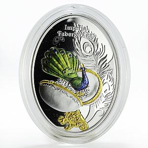 Niue 1 dollar Imperial Faberge Egg peacock silver coin 2017