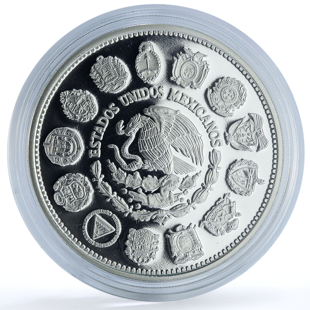 Mexico 100 pesos Columnaria KM-540 Ibero-American Ship silver coin 1991 Mexico 100 pesos Columnaria KM-540 Ibero-American Ship silver coin 1991