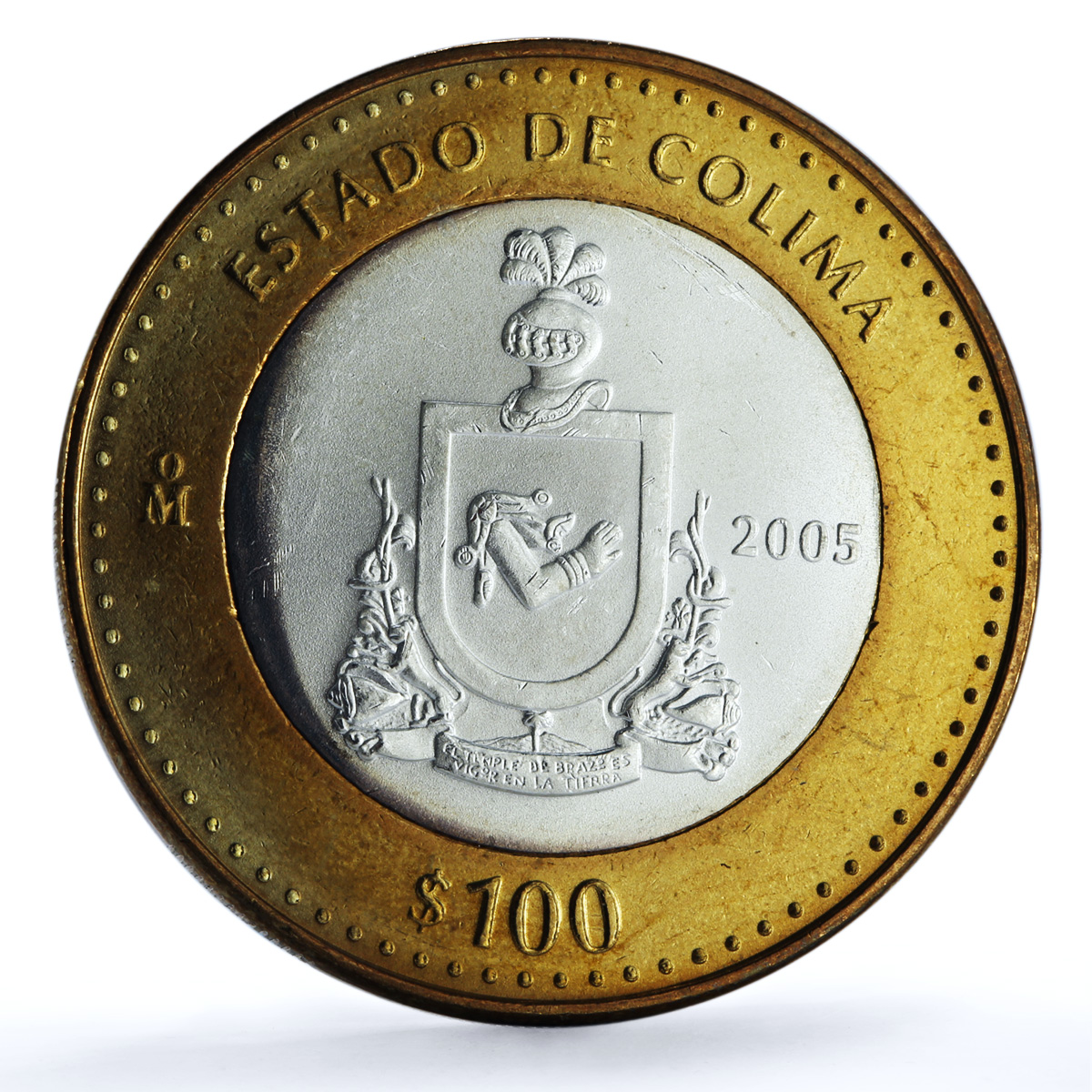 Mexico 100 pesos x 2 Set Colima State KM-729 Federation bimetal coins 2005 Mexico 100 pesos x 2 Set Colima State KM-729 Federation bimetal coins 2005