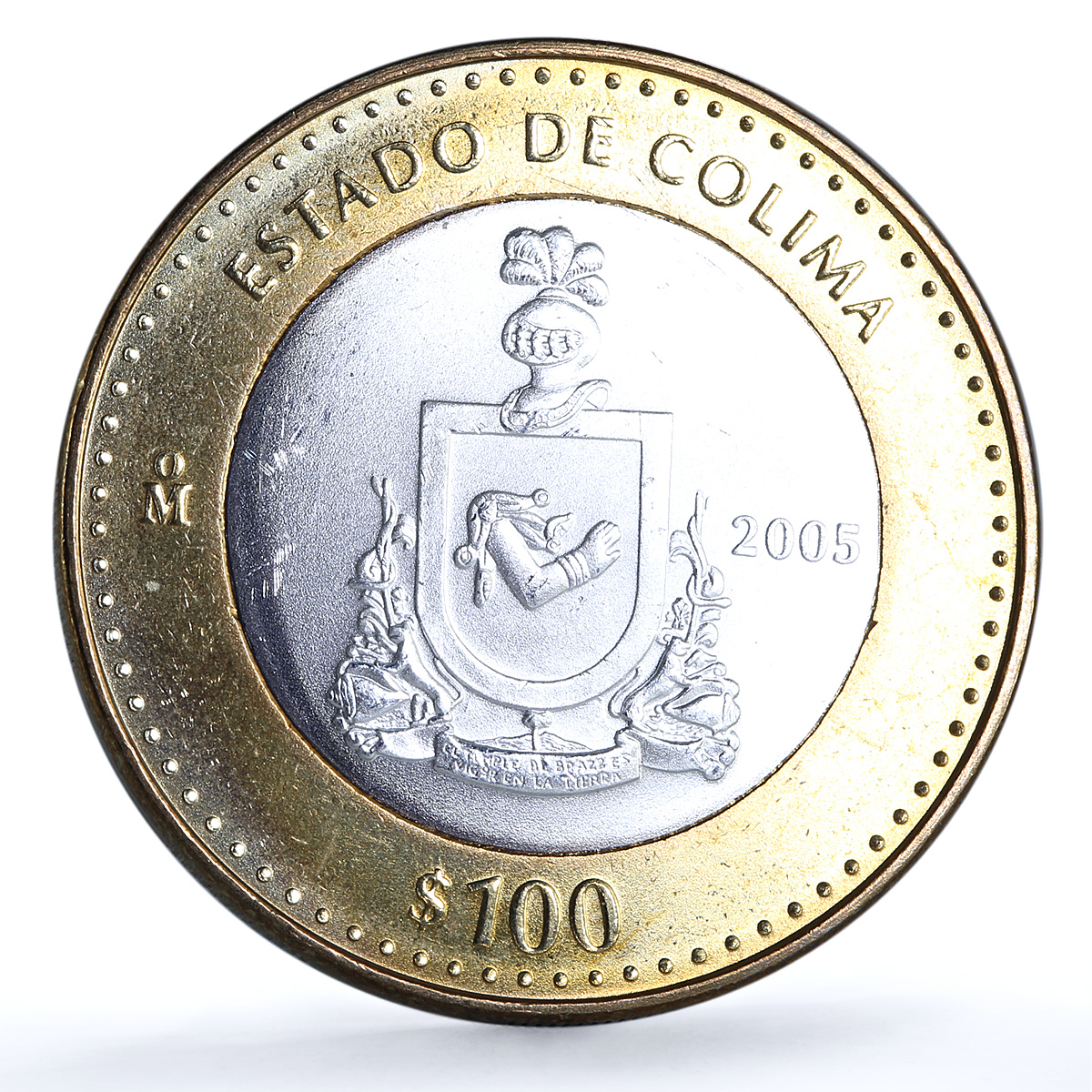 Mexico 100 pesos x 2 Set Colima State KM-729 Federation bimetal coins 2005 Mexico 100 pesos x 2 Set Colima State KM-729 Federation bimetal coins 2005