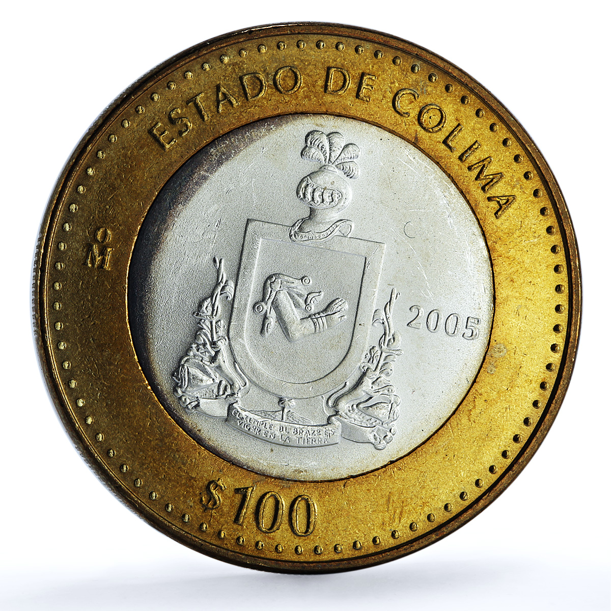 Mexico 100 pesos x 2 Set Colima State KM-729 Federation bimetal coins 2005 Mexico 100 pesos x 2 Set Colima State KM-729 Federation bimetal coins 2005